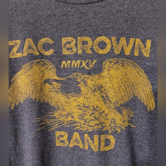 Zac Brown Southern Ground Jekyll and Hyde 2015 Tour Tee Size Med Grey - Picture 2 of 5